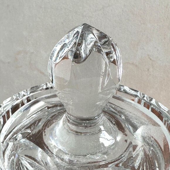 Vintage Cut Crystal Candy Jar with Lid - Picture 3 of 10